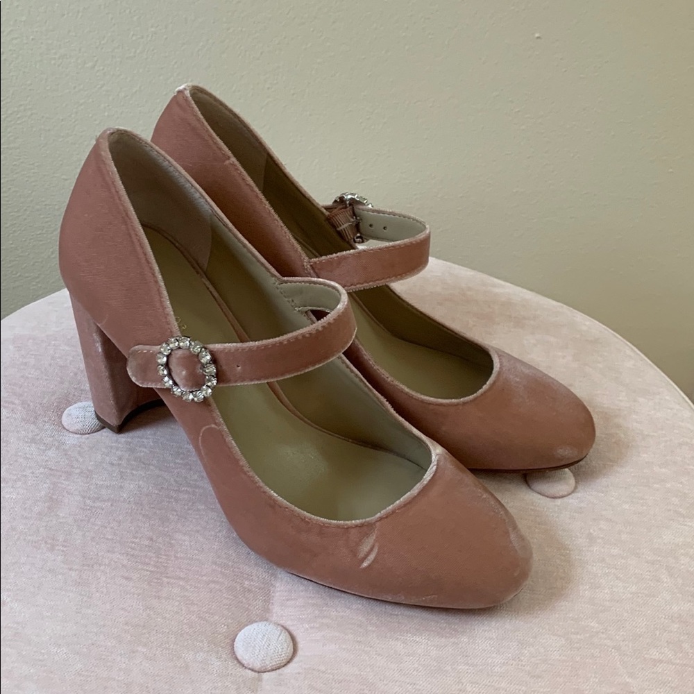 Ann Taylor Velvet Heels